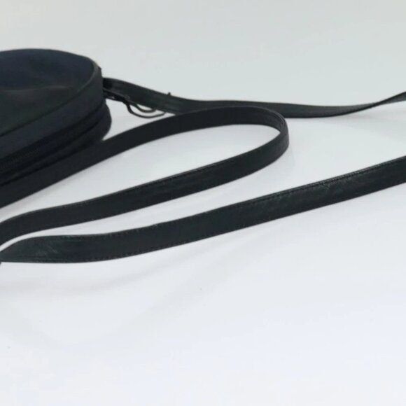 Christian Dior Honeycomb Canvas Shoulder Bag Gold Navy - Picture 12 of 16